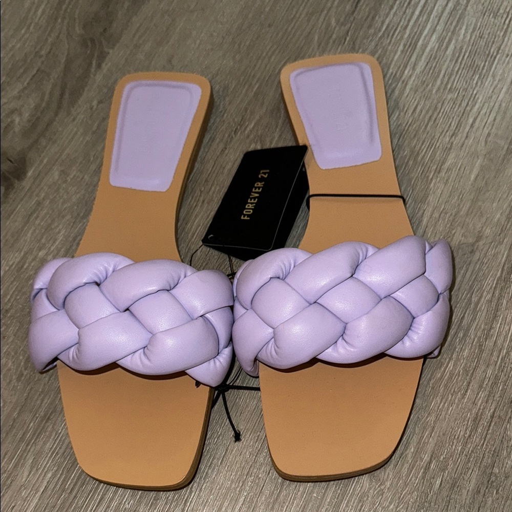 Forever 21 Women's Lilac Braided Sandals